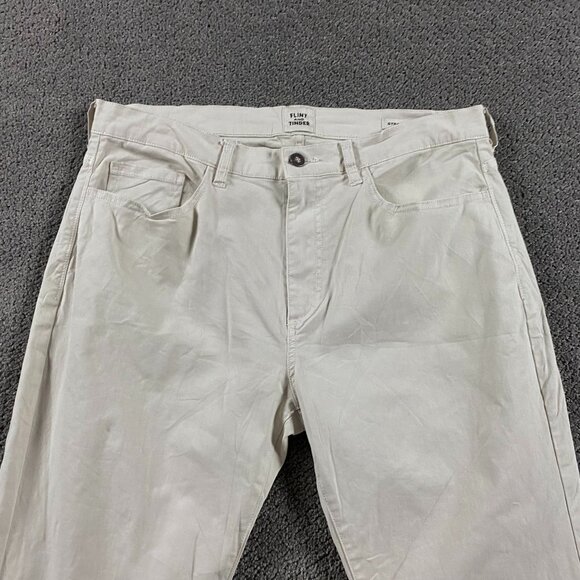 Flint And Tinder Chino Pants 34x32 Actual 36x32 Salt Everyday Chino 365 Straight - Picture 2 of 14